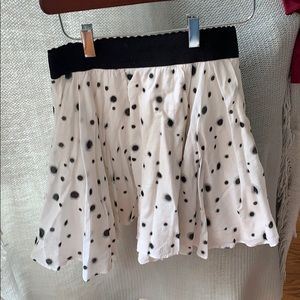 Ivory and black skirt